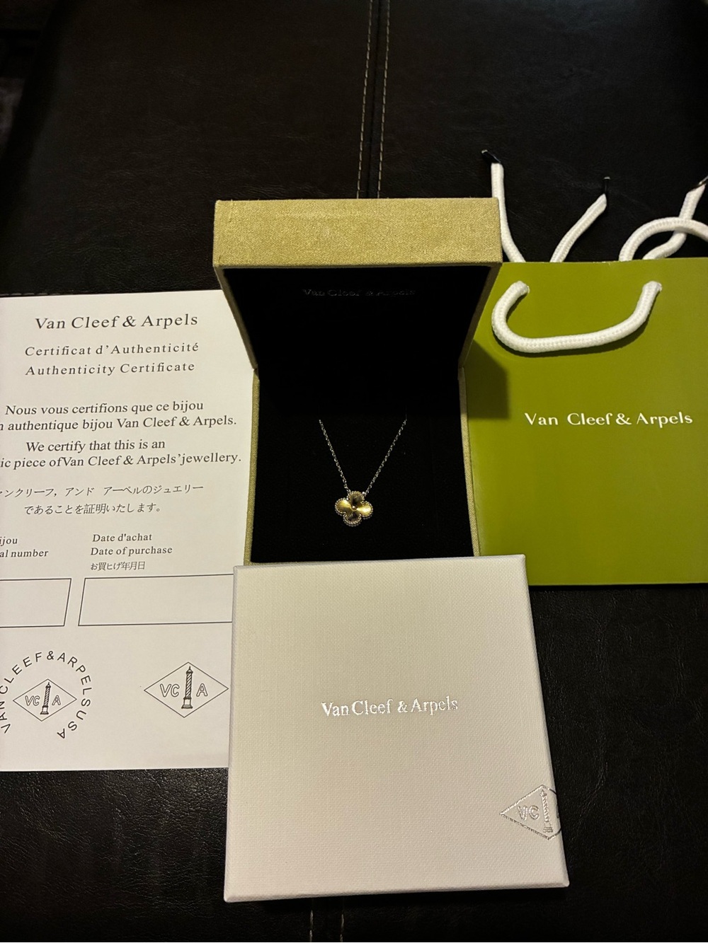 Van Cleef & Arpels Gold Alhambra Four-Leaf Clover Necklace